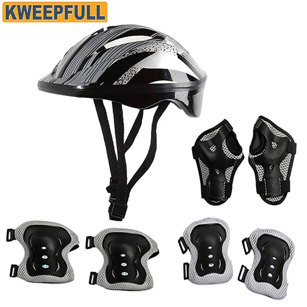 Cycling Gear Helmet - Kids Bike Helmet Protection Gear Set