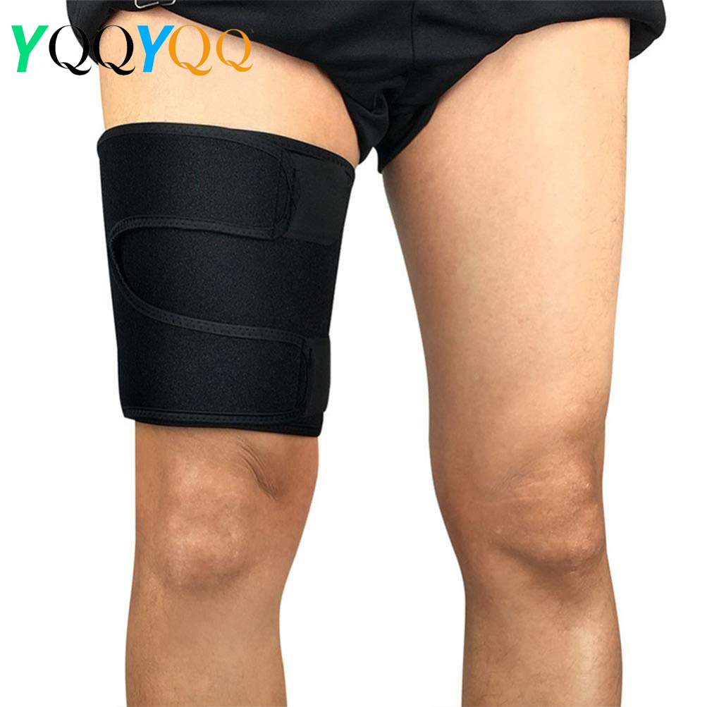 Cycling Quads - 1PCS Thigh Wraps Support, Neoprene Adjustable