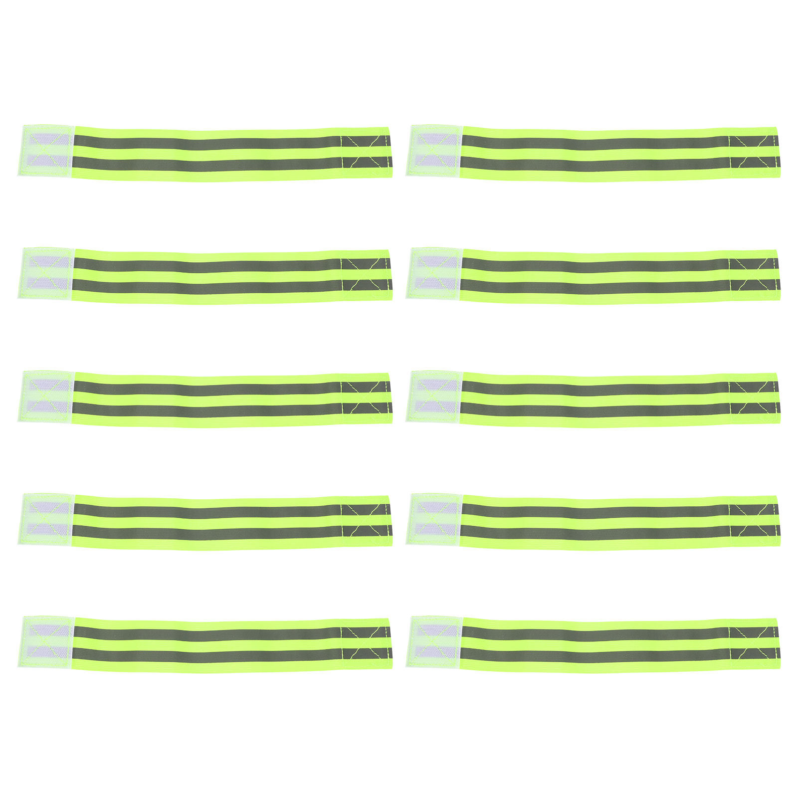Cycling High Gear - 10Pcs Reflective Armband High Visibility Luminous