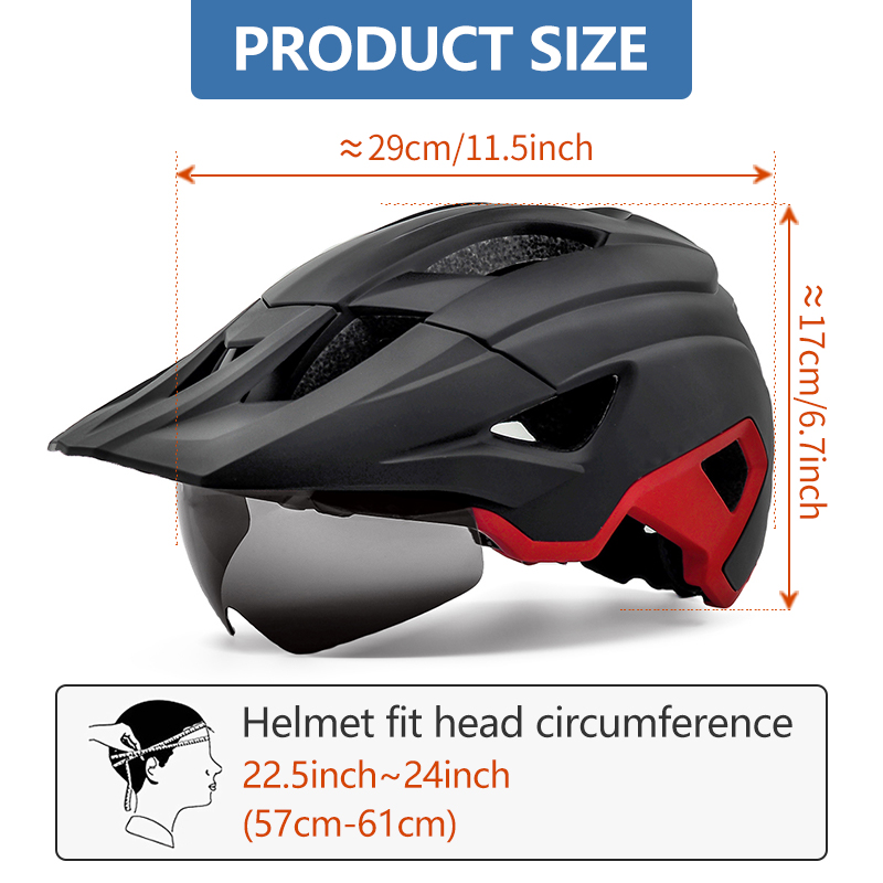 Cycling Gear Helmet - Eastinear-light Cycling Helmet for Men and