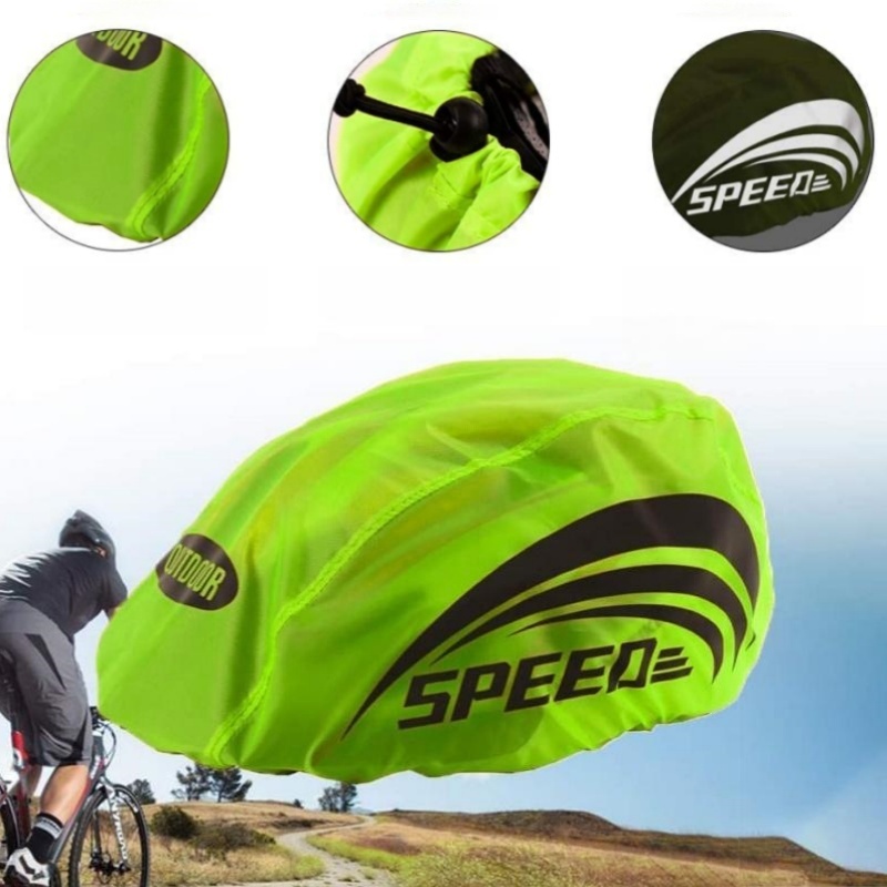 Cycling High Gear - Reflective Letter Bike Helmet Rain Cover