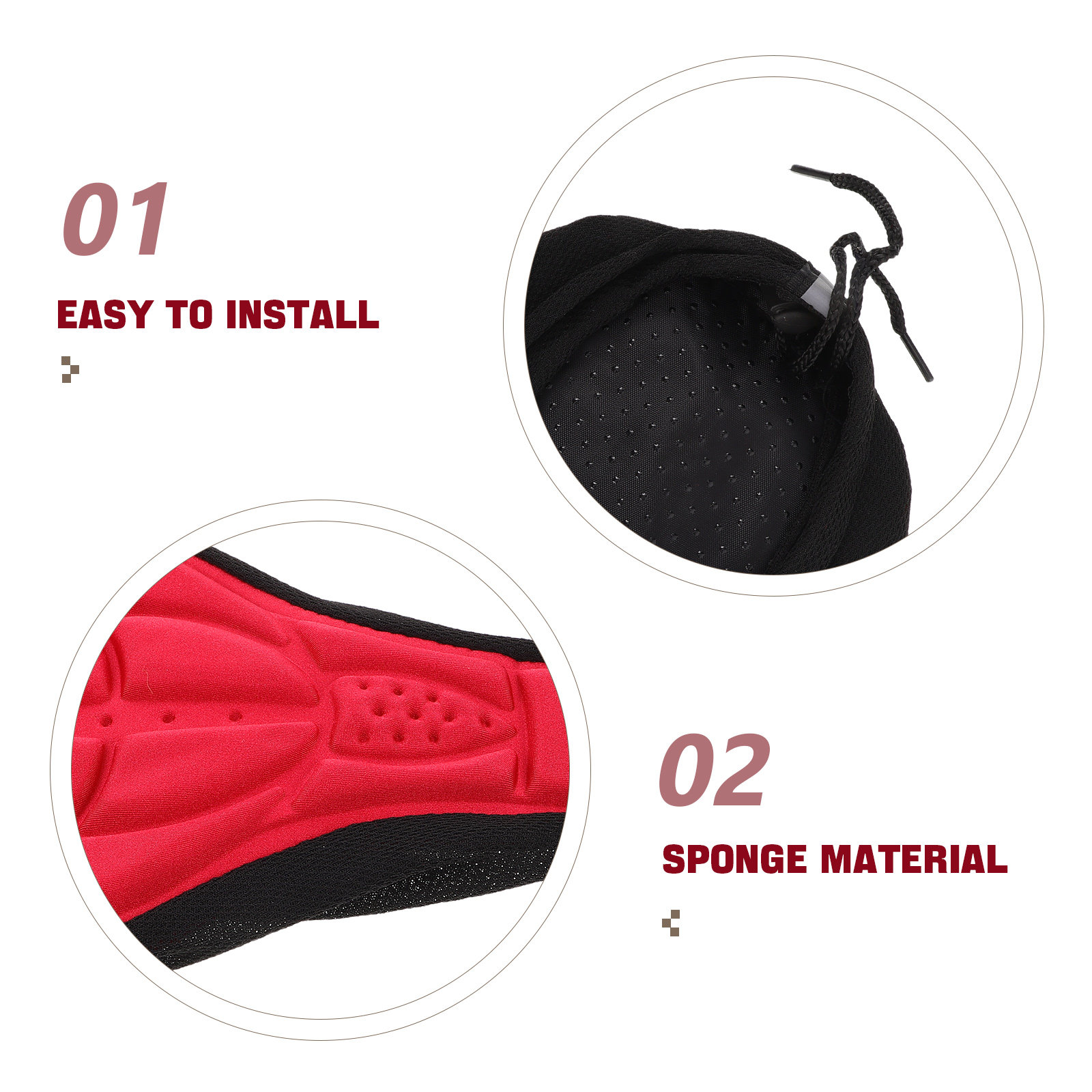 2Pcs Bike Seat Cushion Cover B - огляд і ціна Cycling Gears