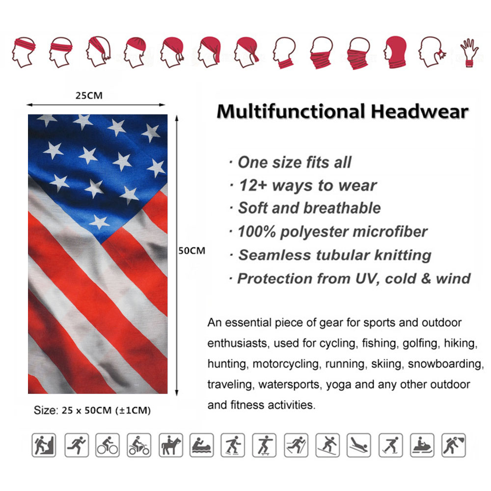USA Flag Pattern Sun Protectiv - огляд і ціна Cycling Gears