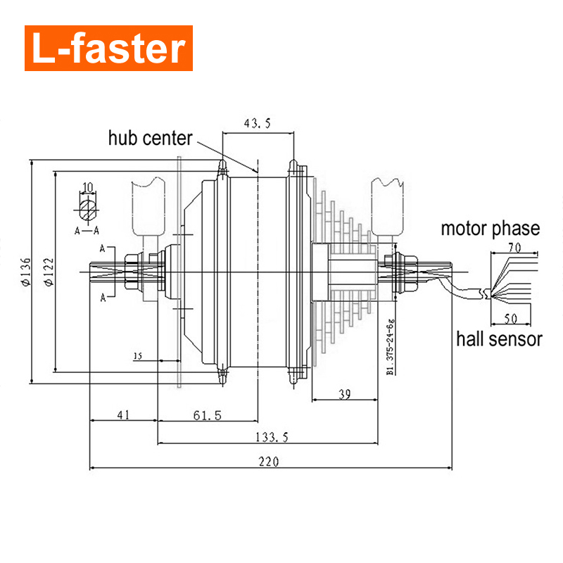 H04 250W 24V 36V 48V Mountain  - огляд і ціна Cycling Gear Parts
