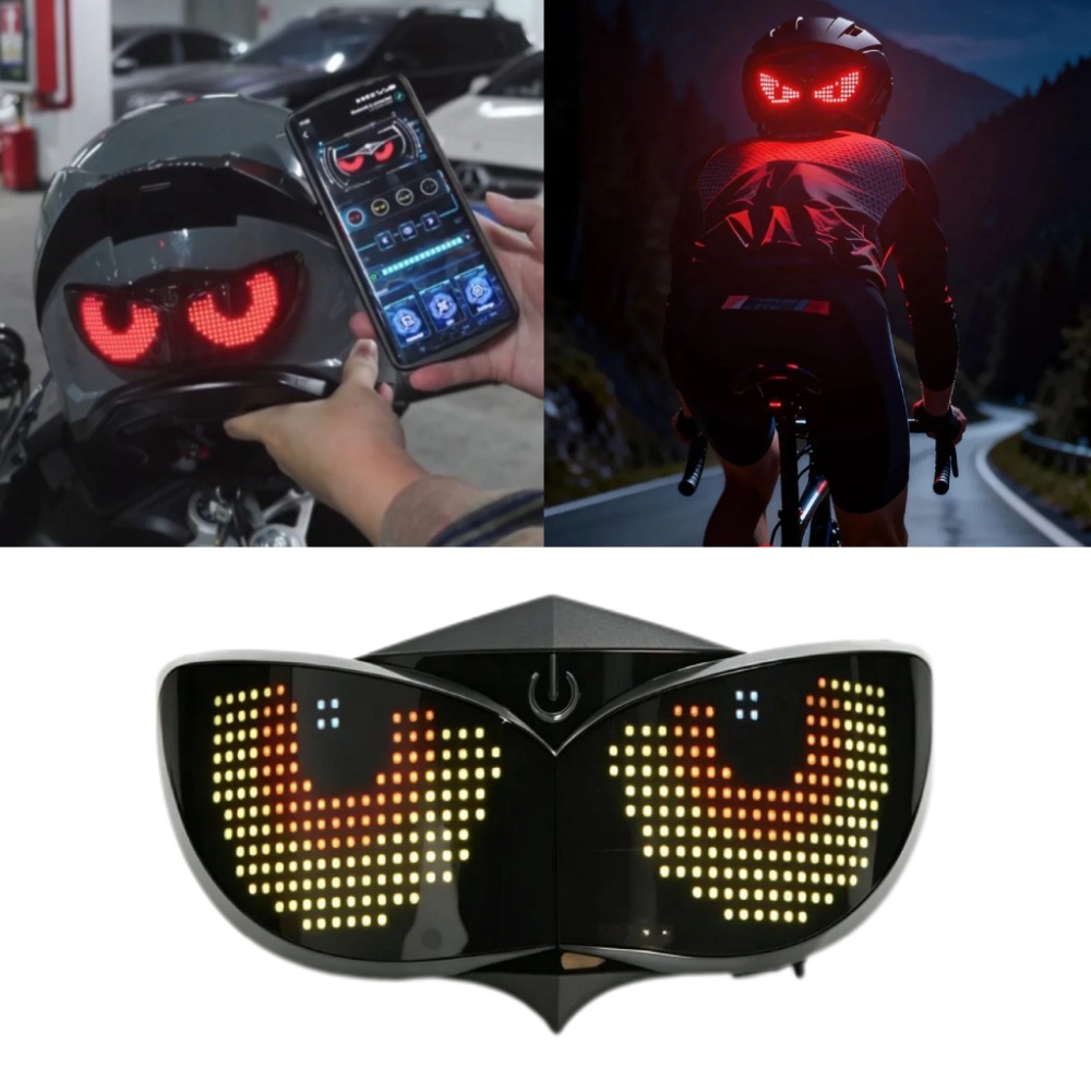 APP Control RGB Lion Eye Helme - огляд і ціна Bicycle Helmet
