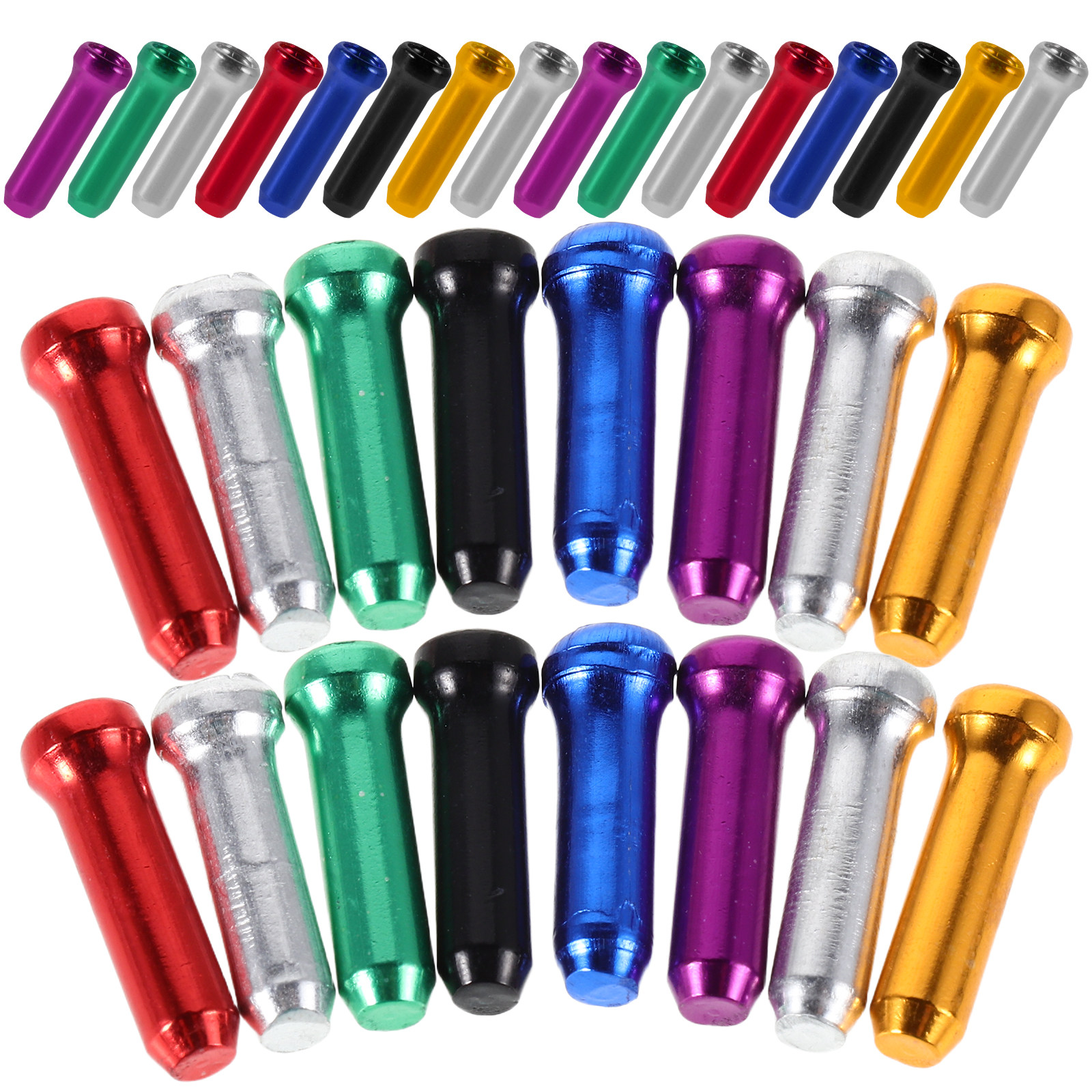 80Pcs Bike Cable Ends Aluminum - огляд і ціна Cycling High Gear
